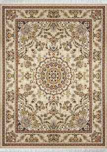 فرش کلاسیک اسپادانا طرح آتریسا کرم نسکافه ای