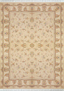 فرش کلاسیک سیرنگ طرح ارغوان جدید بژ