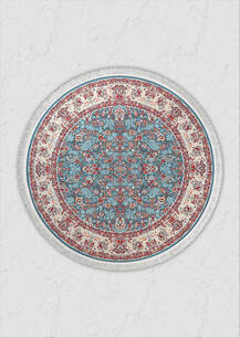 فرش گرد تافته گلستان طرح جاوید اطلسی