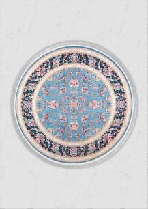 فرش گرد کلاریس طرح رزان نیلی