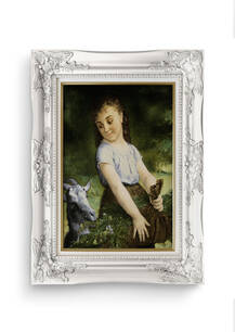 تابلو فرش چهره طرح دوستی 41671