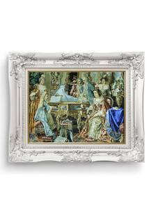 تابلو فرش چهره طرح پیانوزن 43376