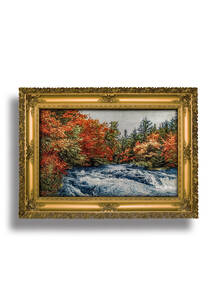 تابلو فرش منظره طرح رودخانه 43514