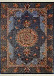 فرش دستباف قم طرح ترنجی 1774